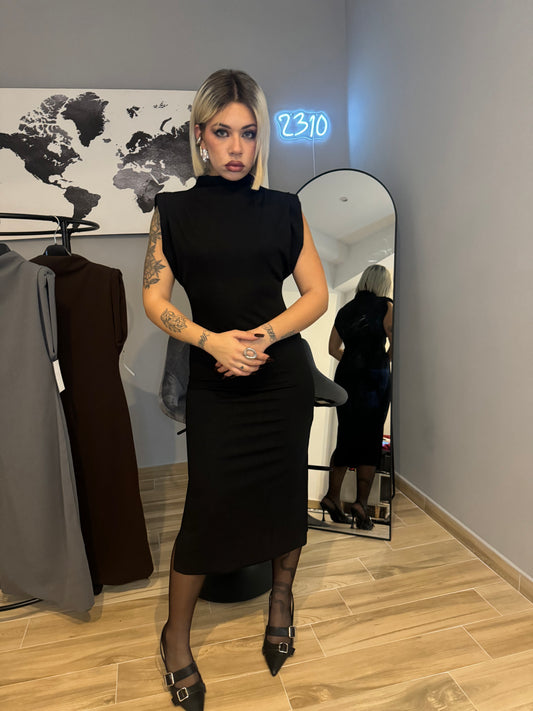 DRESS LUNGO SPALLINE