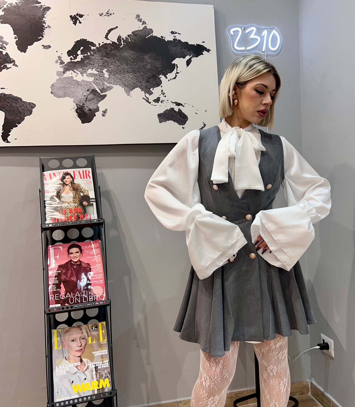 Dress Fleur Grey