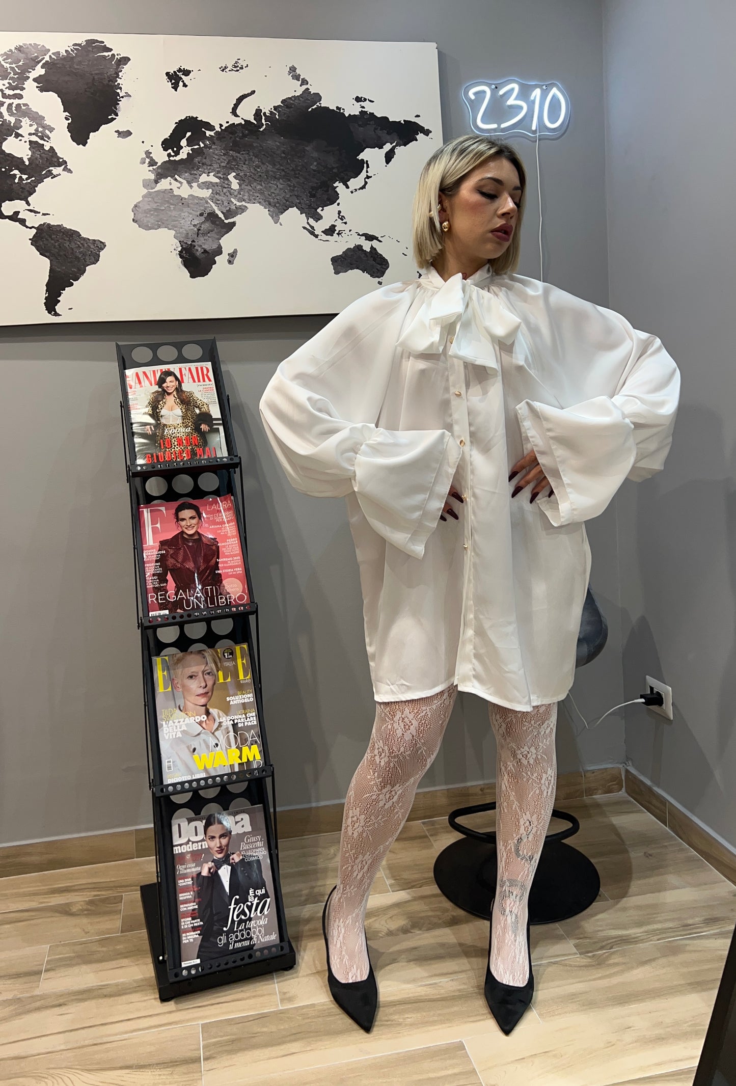 Camicia Fiocco White