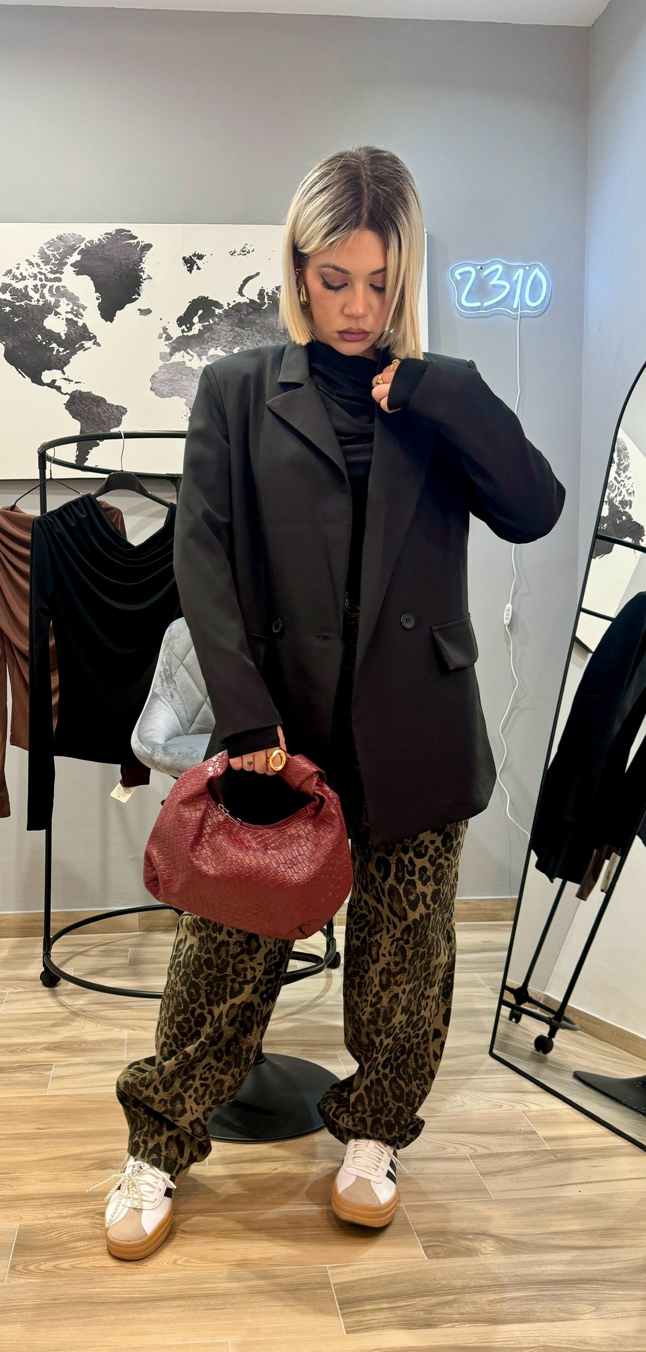 BLAZER NERO OVER