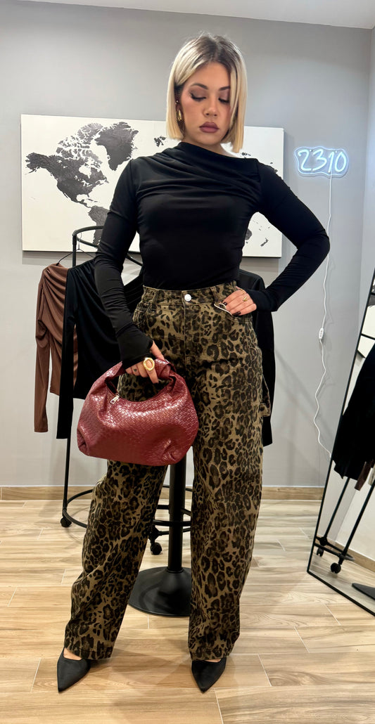 JEANS BALLON LEOPARD