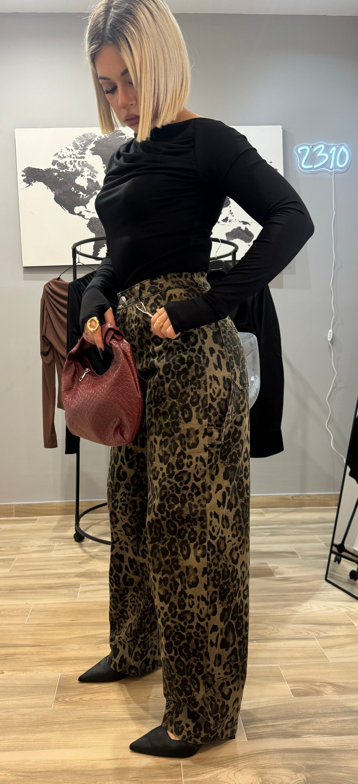 JEANS BALLON LEOPARD