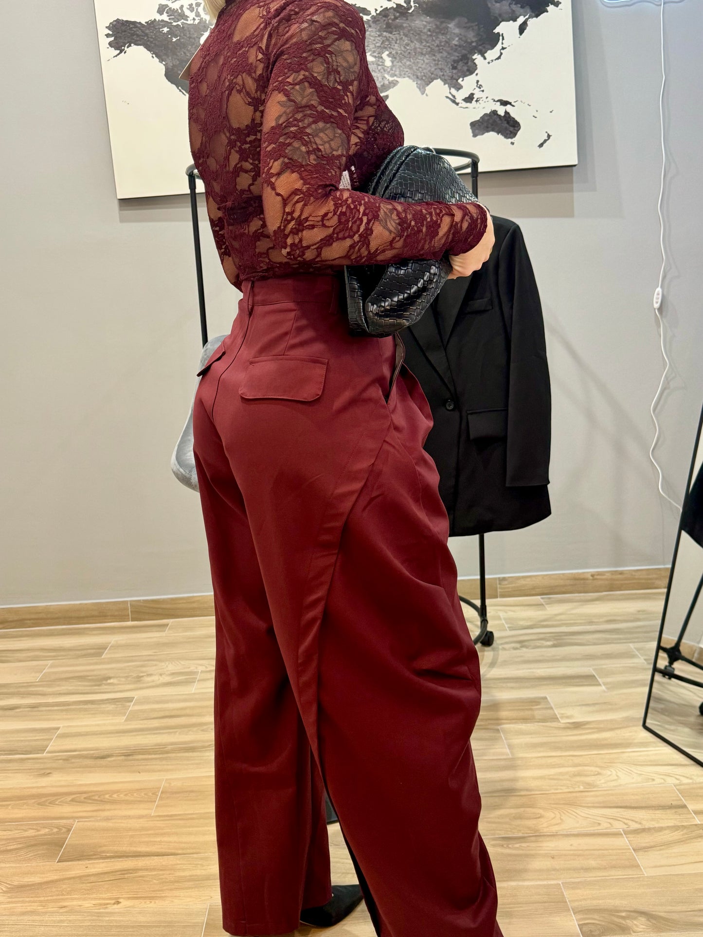 PANTS MEGA BALLON BORDEAUX