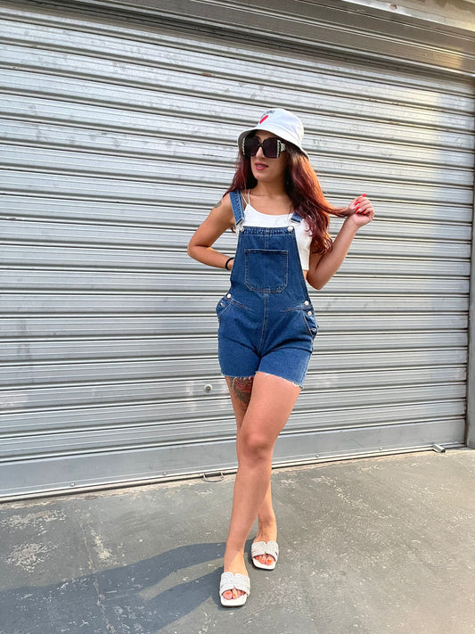Mini Salopette con crop top