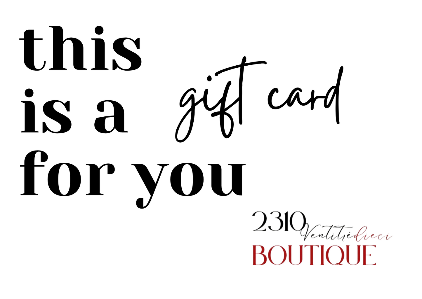 GIFT CARD