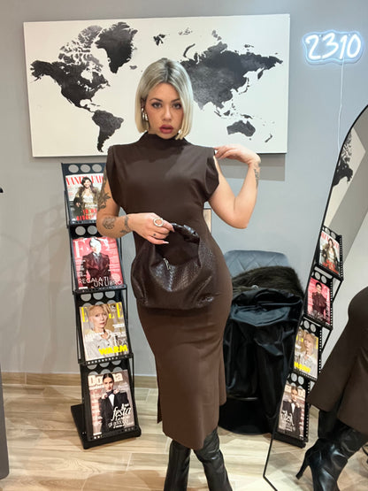 DRESS LUNGO SPALLINE