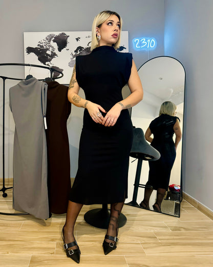 DRESS LUNGO SPALLINE